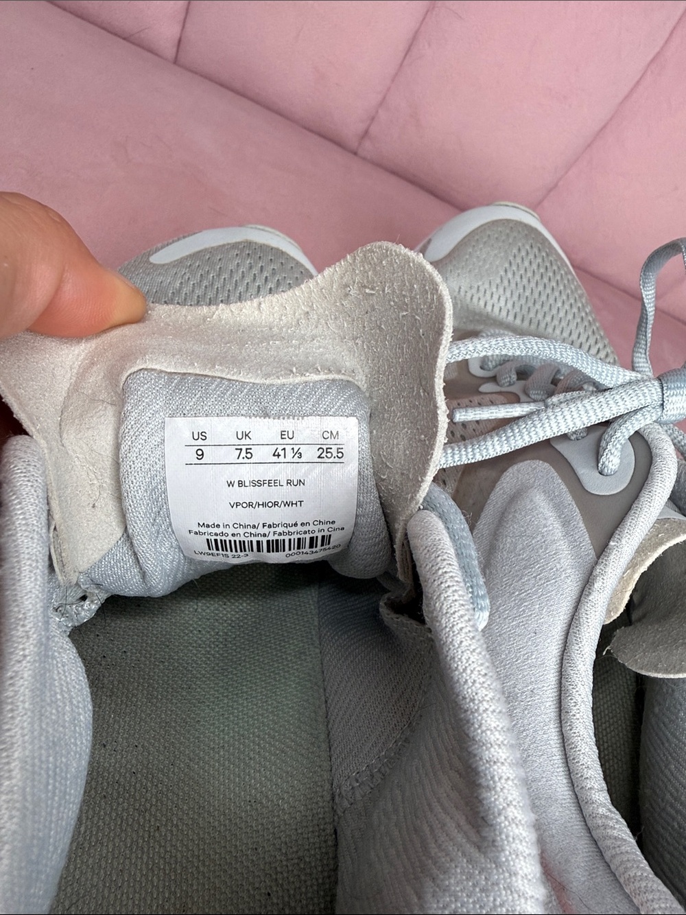 Lululemon Blissfeel Running Shoes Size 9 Vapor Highlight Orange White Sneakers - Picture 7 of 14